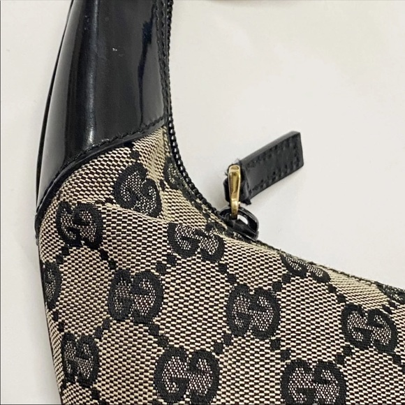Gucci black canvas hobo purse - Picture 9 of 11